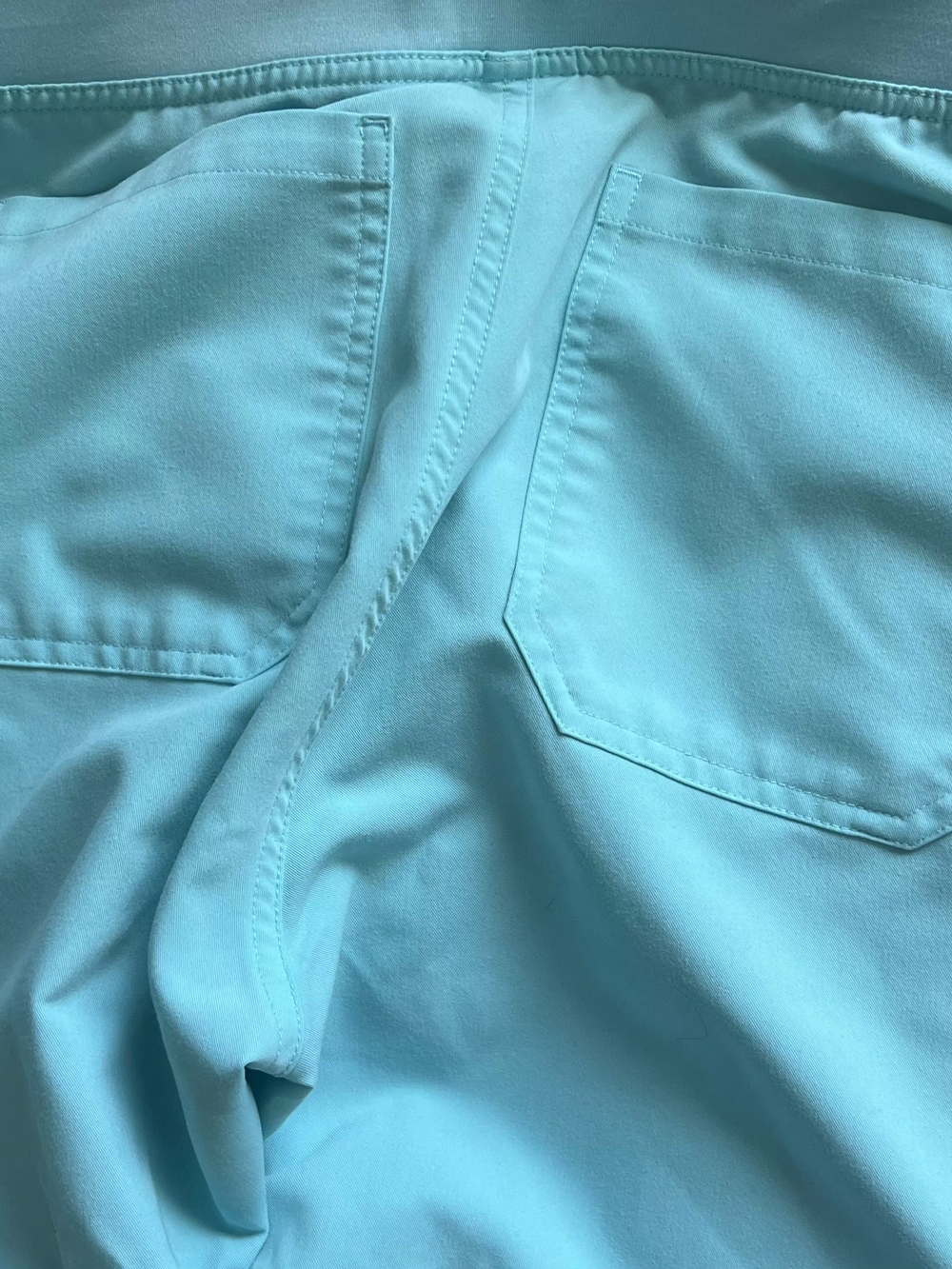 Figs Teal Technical Collection Scrub Pants with Pink Drawstring - Picture 2 of 2